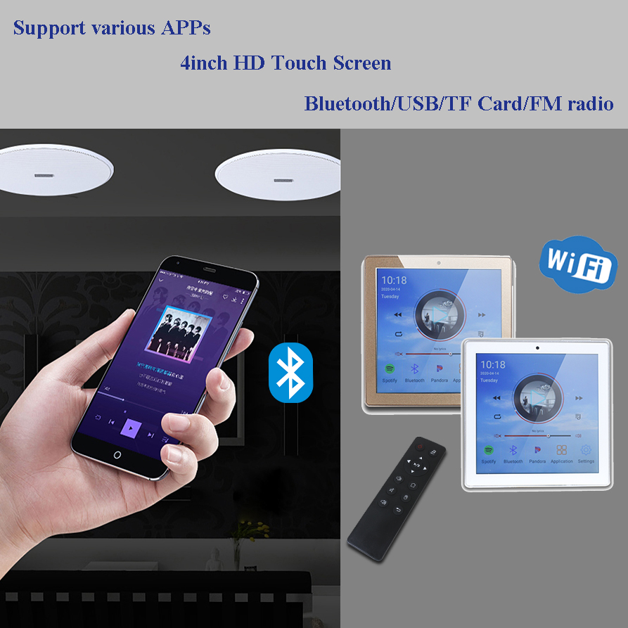 Audio Music Online Free - Android WiFi Bluetooth In Wall Amplifier