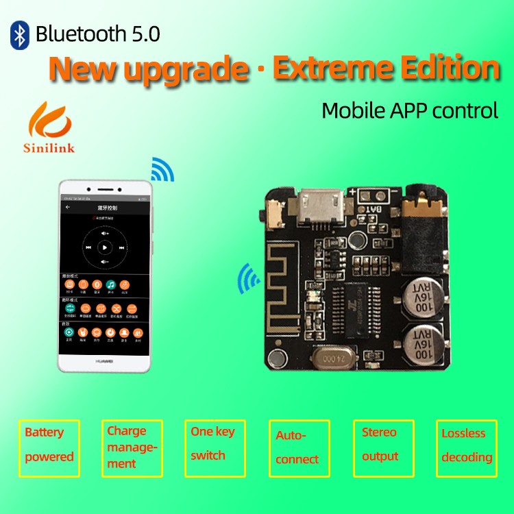 Audio Music Apps - TZT Bluetooth-5.0 MP3 Audio board For