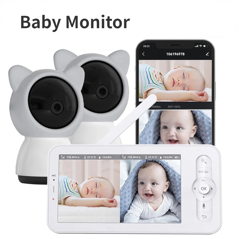 Audio Music Apps - Baby Monitor HD 5 Inch LCD