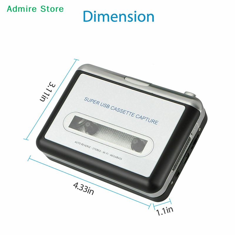 Audio Music Converter To Mp3 - [G]Portable USB Cassette Tape-To-MP3 Converter Capture