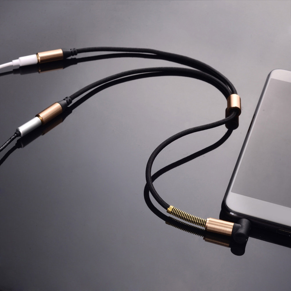 Audio Music Online Free - Dual 3.5mm Audio Line Knitted Cable
