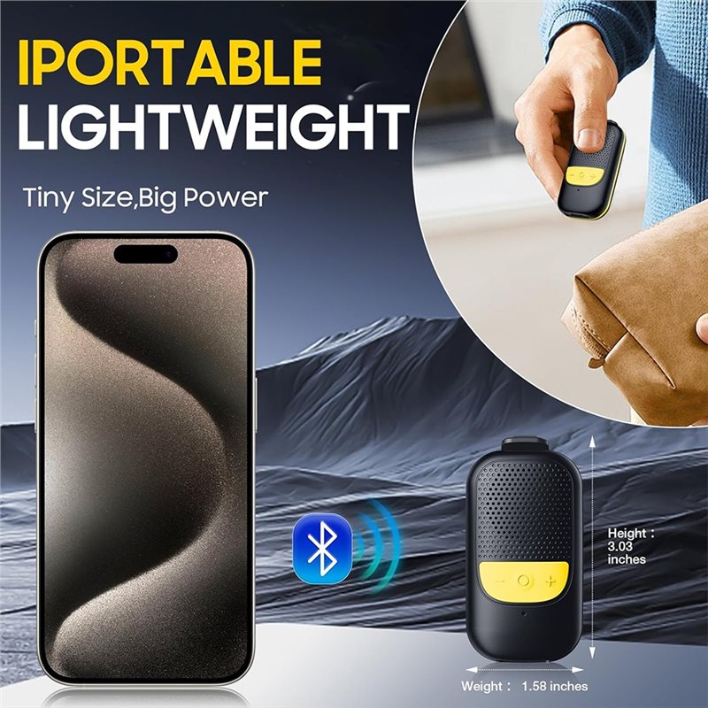 B68C Clip-On Portable Bluetoot - Audio Music Online Free review and price