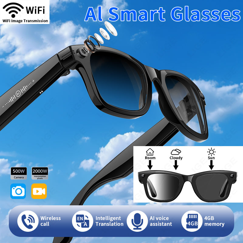 New Upgrade Smart Glasses 5MP  - Audio Music Recognition review and price