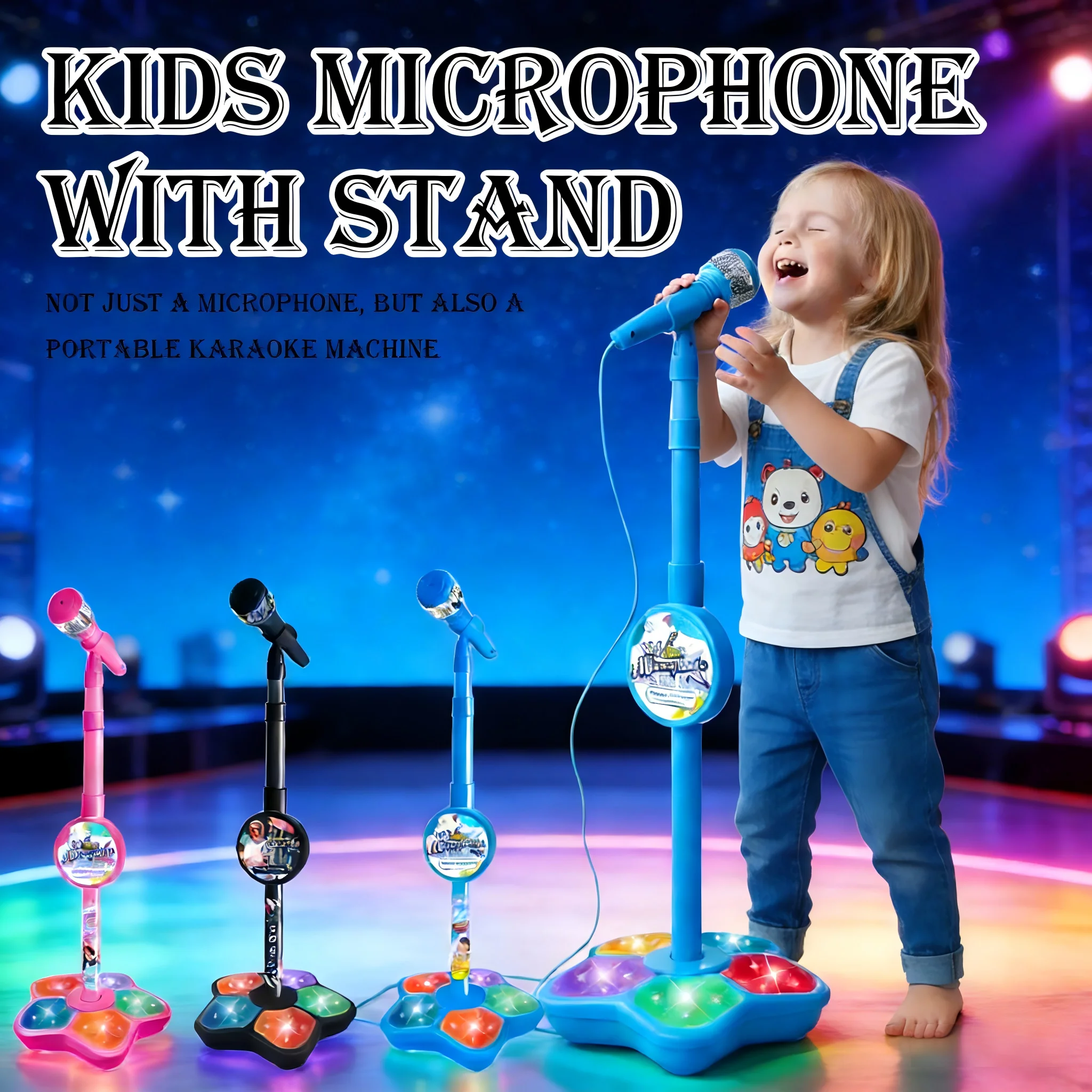 Karaoke Microphone with Stand, - Audio Music Editing review and price