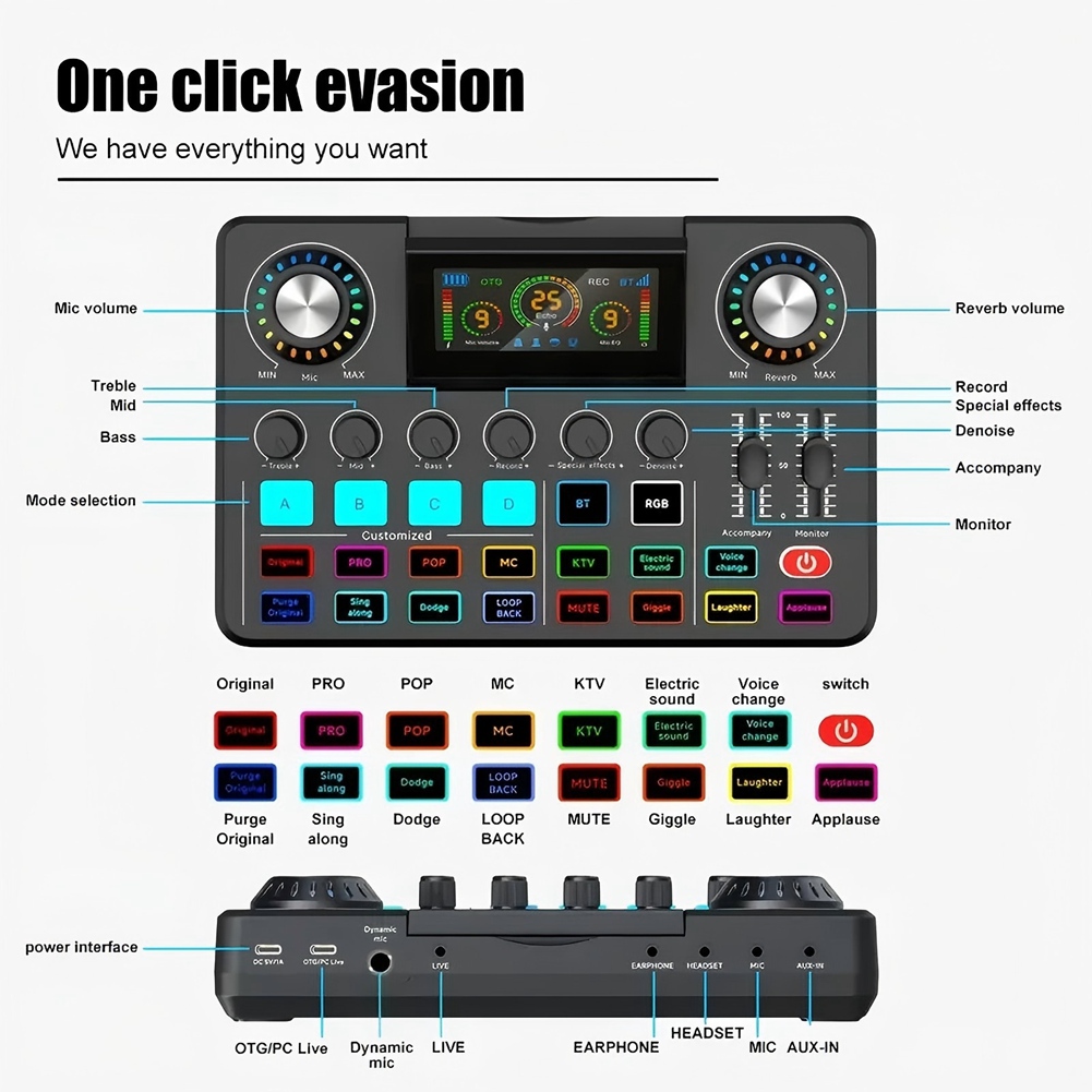 A20I Audio Mixer, Live Sound C - Audio Music Changer review and price