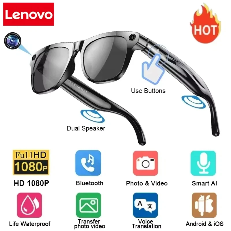 Lenovo 8K Vision AI Eyeglasses - Audio With Music Ai review and price