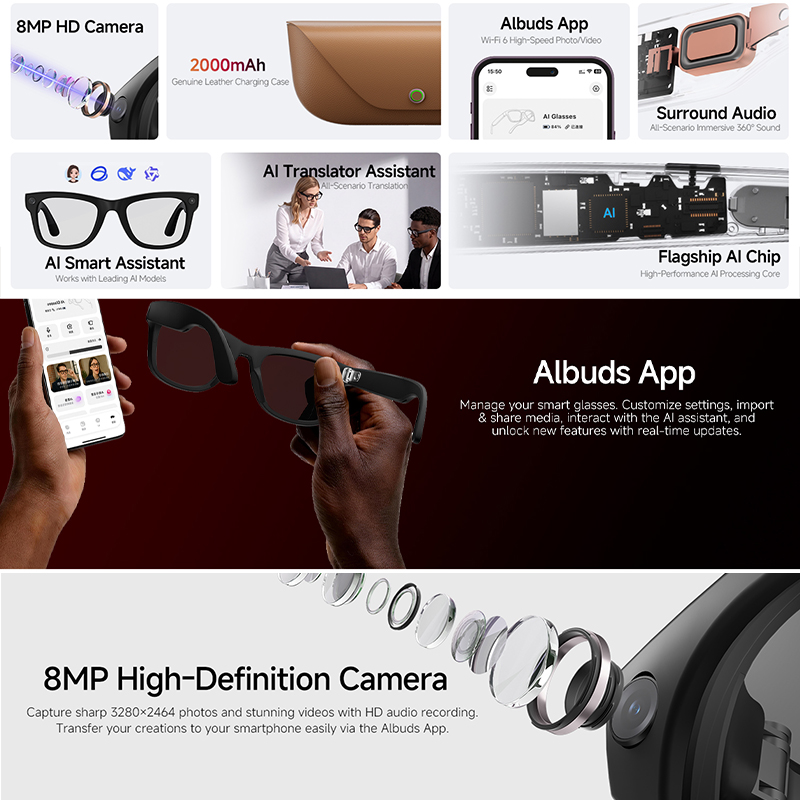 New Smart Glasses Intelligent  - Audio Music Recognition review and price