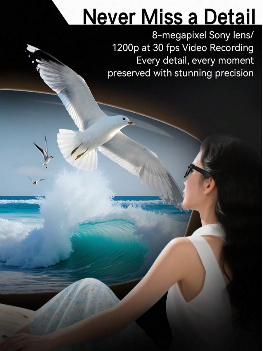 AI Smart Glasses With 8MP HD C - Audio Music Recognition review and price