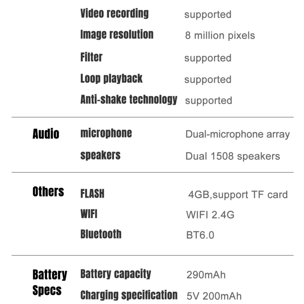 AI Smart Glasses for Camera Vi - Audio Music Recognition review and price