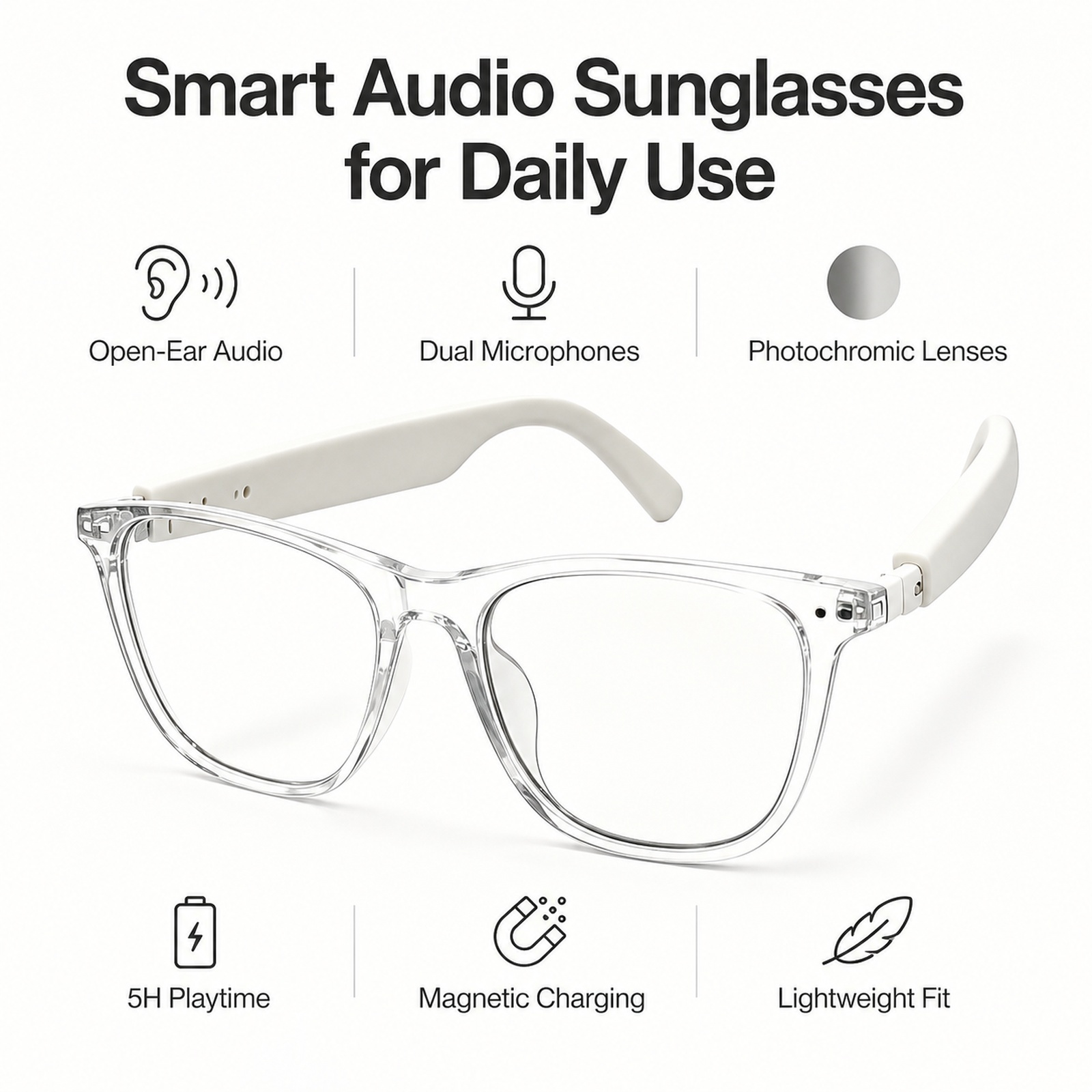 Photochromic Sunglasses For Dr - Audio With Music Ai review and price