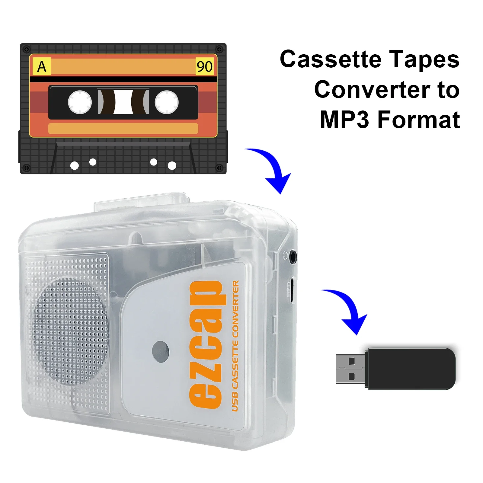 New EZCAP249 USB Cassette Play - Audio Music Converter To Mp3 review and price