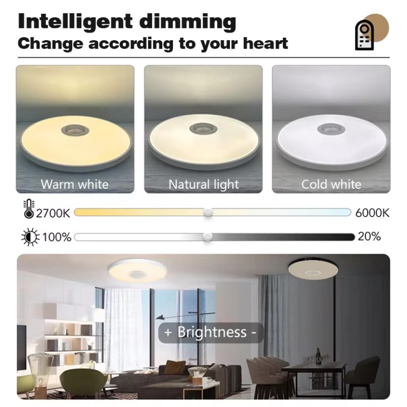 TUYA Smart Music Ceiling Light - Audio Music Apps review and price