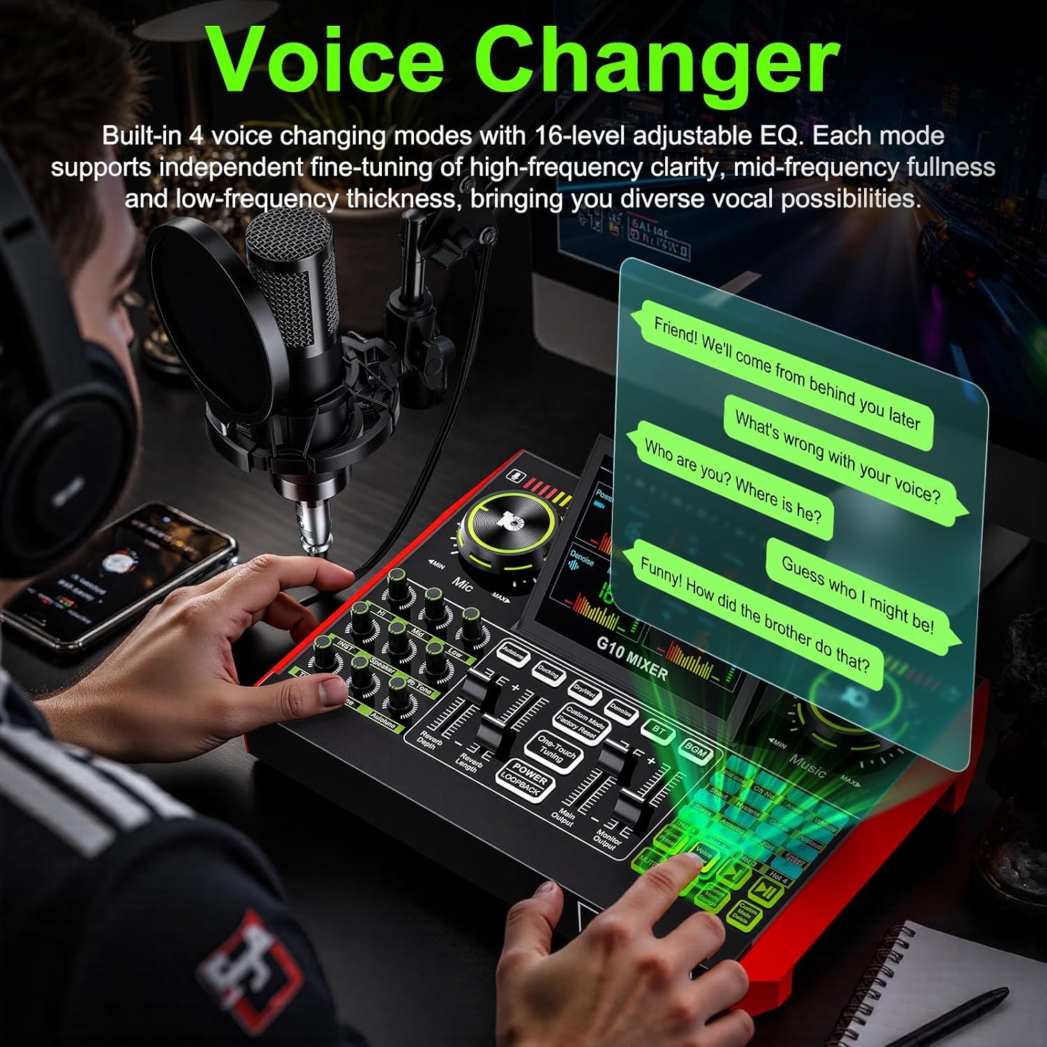 Tenlamp G10 Live Streaming Aud - Audio Music Changer review and price