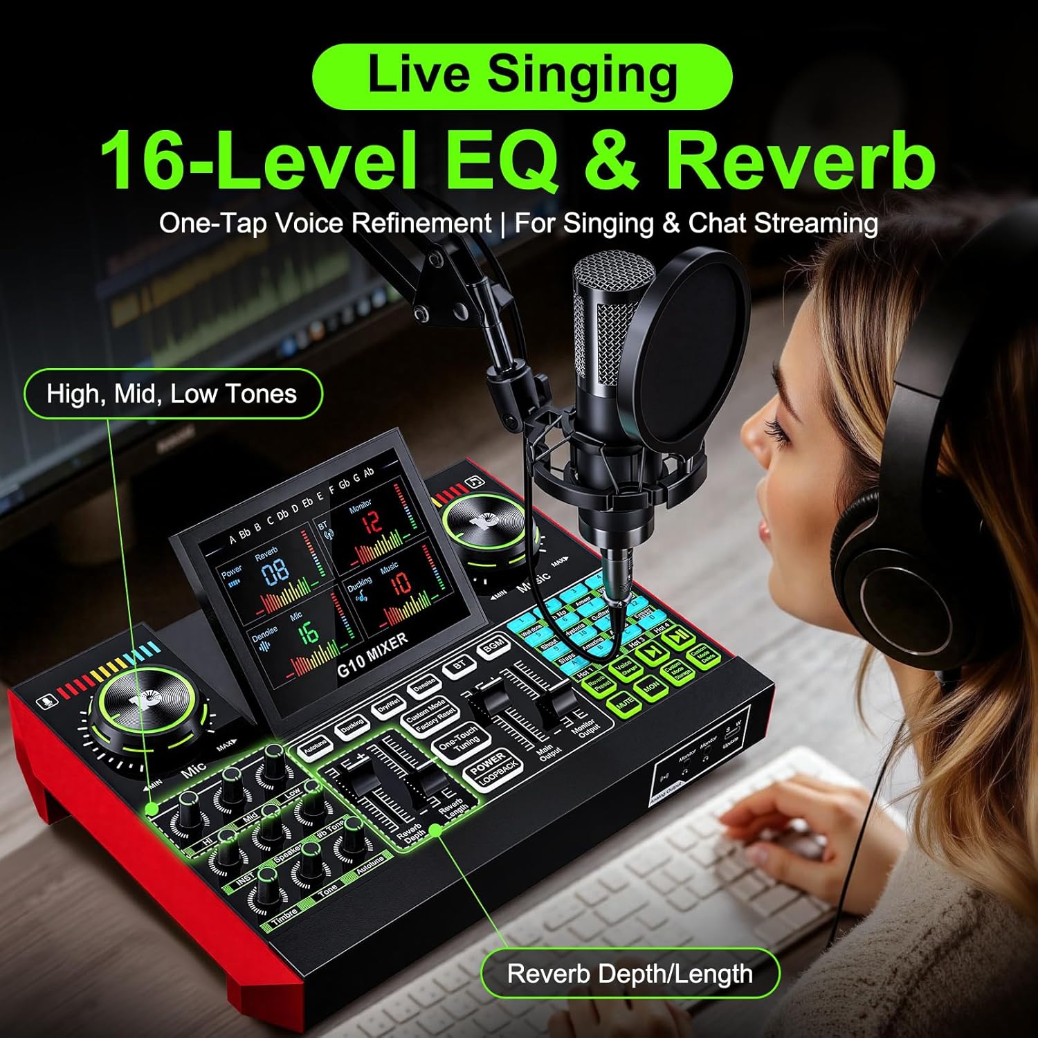 Tenlamp G10 Live Streaming Aud - Audio Music Changer review and price