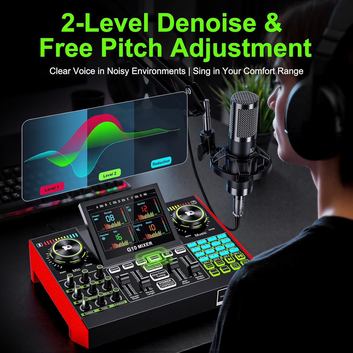 Tenlamp G10 Live Streaming Aud - Audio Music Changer review and price