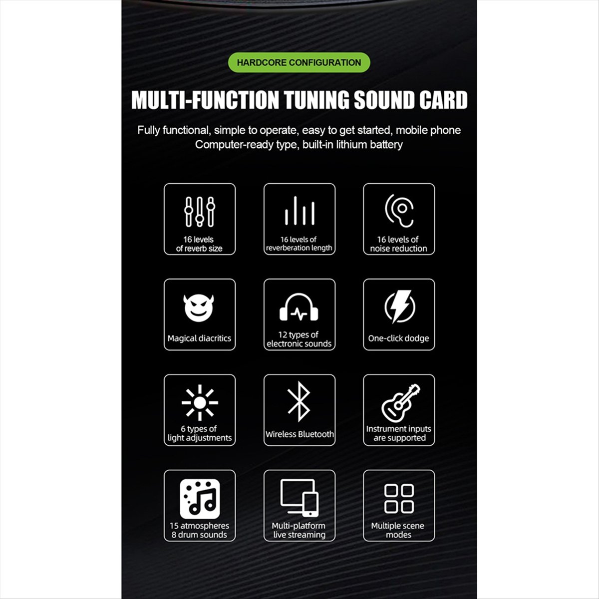 DT77 SN800 Live Sound Card Voi - Audio Music Changer review and price