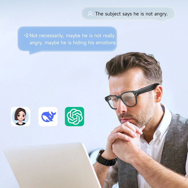 AI Smart Glasses 8 Million Cam - Audio With Music Ai review and price