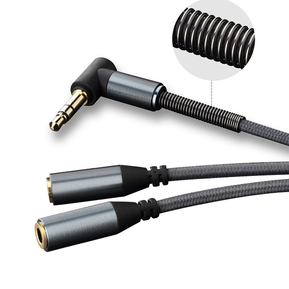 Dual 3.5mm Audio Line Knitted  - Audio Music Online Free review and price