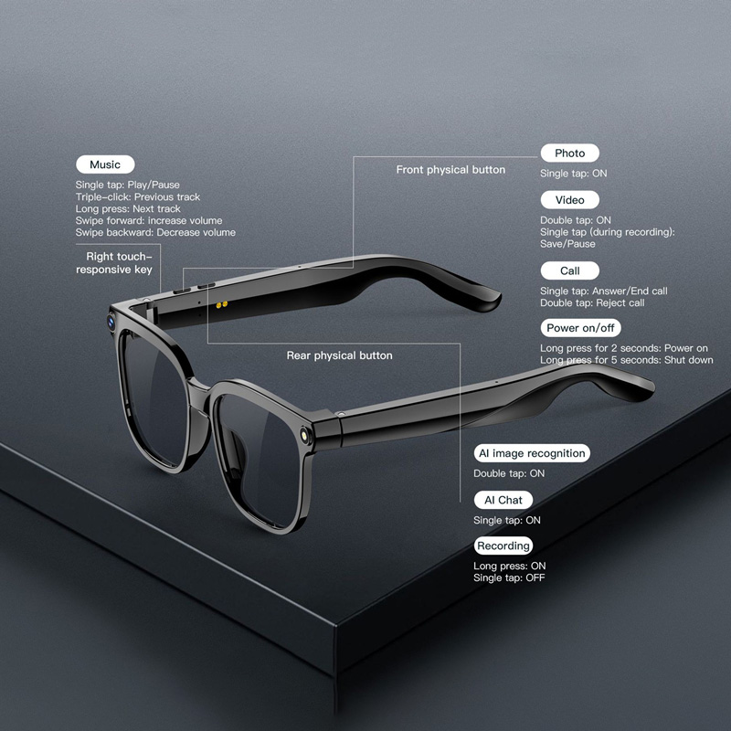 AI Smart Glasses with Camera 4 - Audio Music Recognition review and price