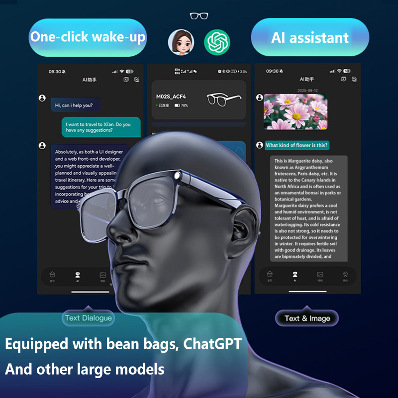 AI Smart Glasses with Camera 4 - Audio Music Recognition review and price